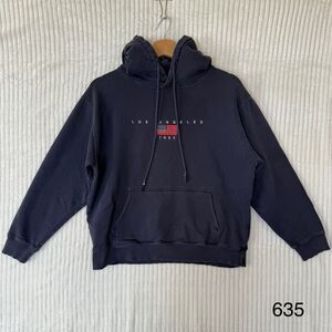 John Galt Navy Blue Los Angeles 1984 Hoodie Pullover Sweater OS